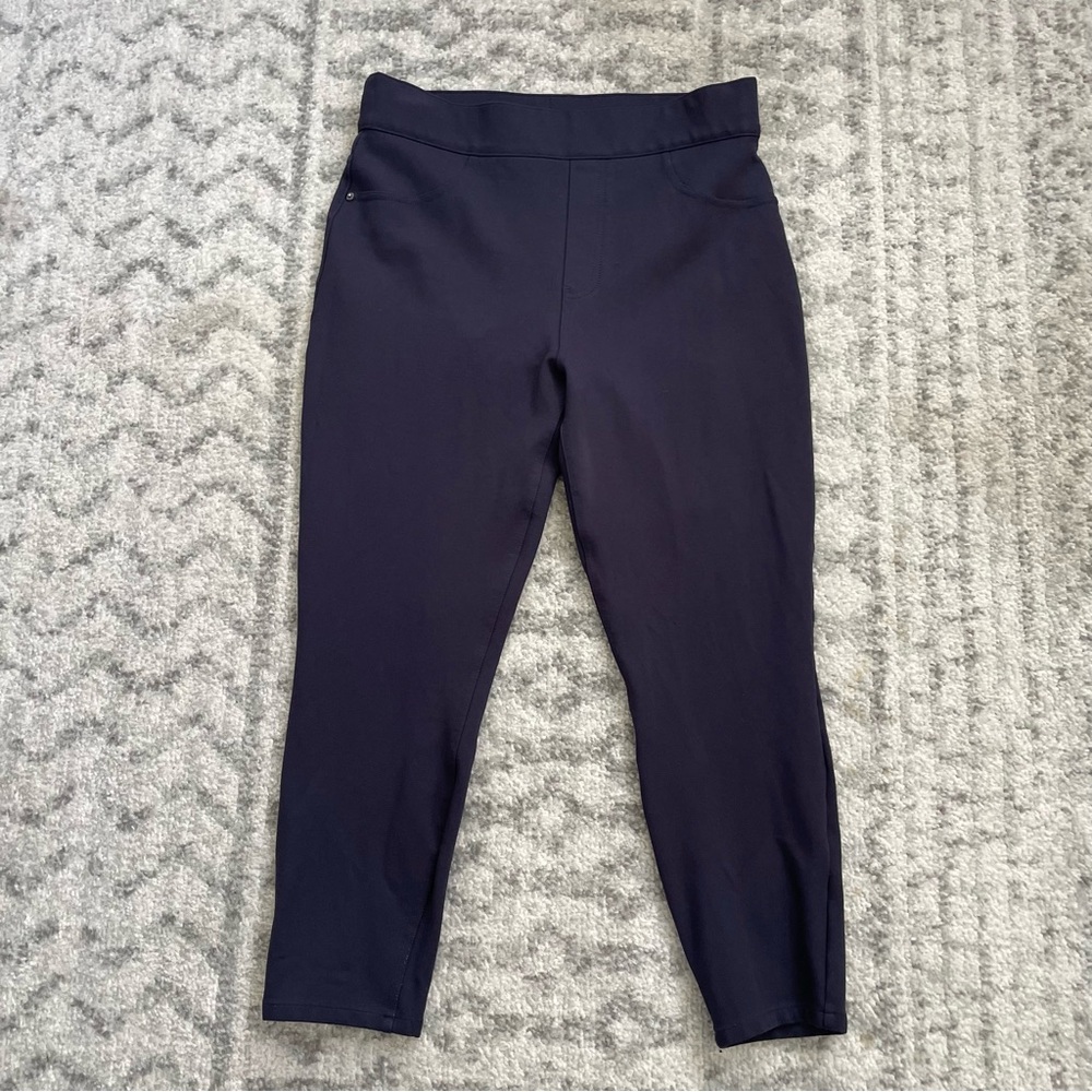 SPANX The Perfect Pant Ankle 4-Pocket Petite Large - Navy Blue‎